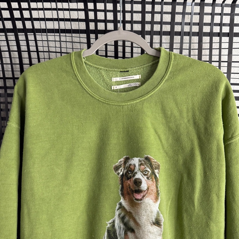 Anthropologie Australian Shepherd Pullover Sweatshirt - Picture 3 of 7